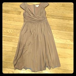 JCrew Matilda Dress in Liquid Mushroom